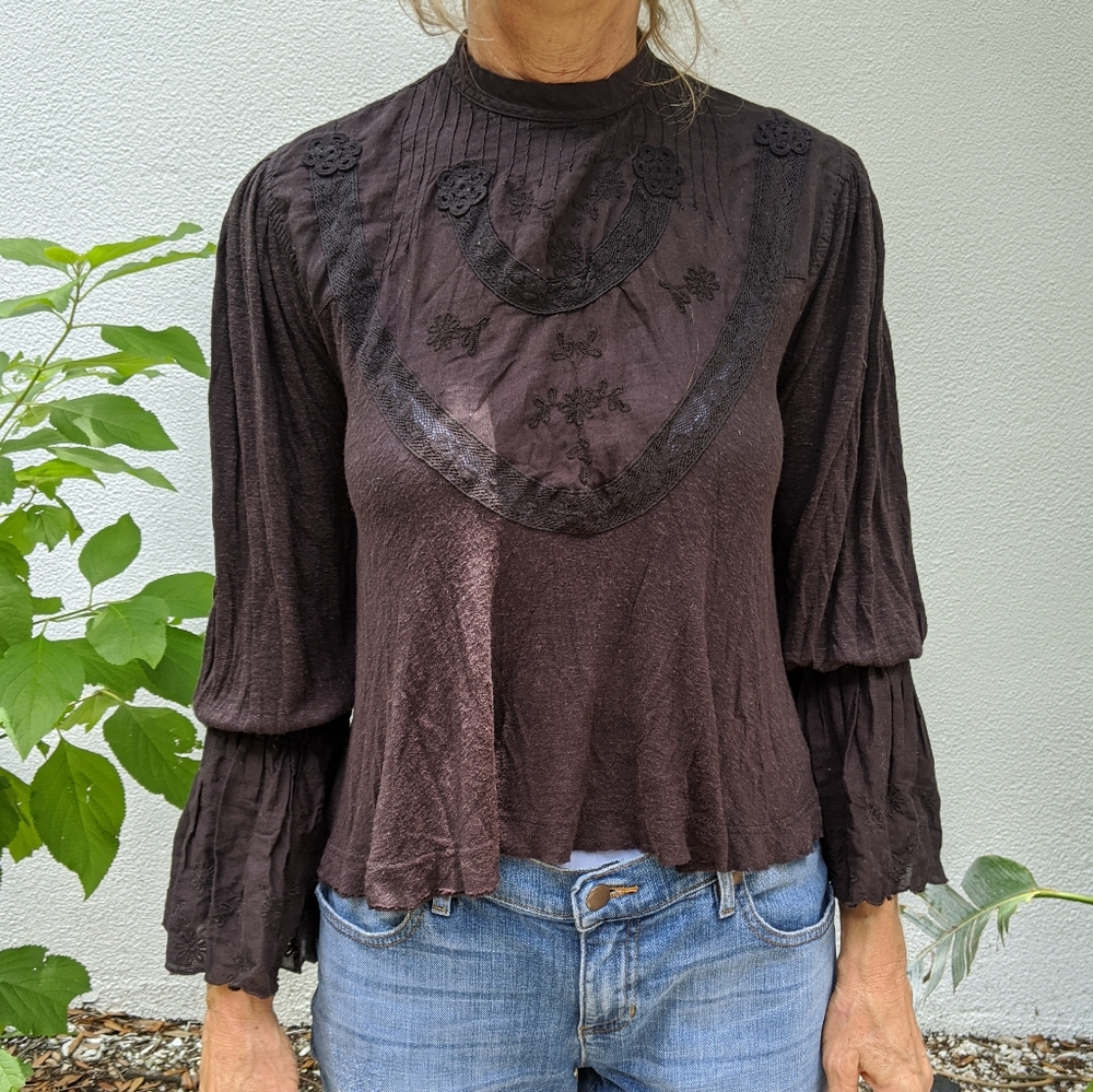 Free People Black Long Sleeve
